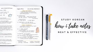 selfstudy korean how i take notes [upl. by Grantham]