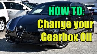 How To Manual Gearbox Oil Change Alfa Romeo Giulietta QV [upl. by Basso]