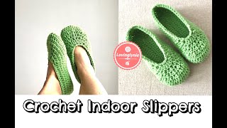 How to Crochet Indoor Slippers [upl. by Hallagan]