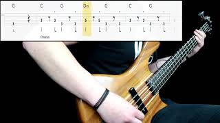 Scorpions  Wind Of Change Bass Cover Play Along Tabs In Video [upl. by Thorne]