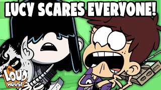 Every Time Lucy Scares Her Family  The Loud House [upl. by Esela493]