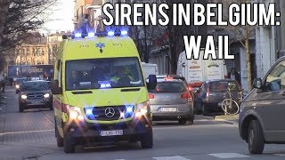 Ambulance siren sound  wail Belgium [upl. by Blackburn]