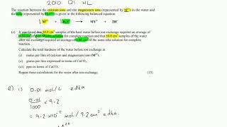 Water Hardness EDTA Titration Calculations Example [upl. by Shurlock]