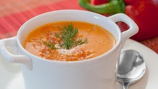 Velouté Carmen  Red Bell Pepper Cream Soup [upl. by Ainerbas]