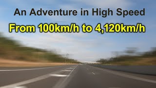 A Visualisation of Speed  From 100kmh to 4120kmh [upl. by Otis827]