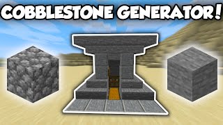 Minecraft EASY Automatic Cobblestone Generator Tutorial [upl. by Onaivlis]