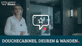 Alles over douchecabines deuren en wanden  Sanitairwinkel [upl. by Repsac]