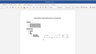 How to format an outline in MS Word 365 [upl. by Oab]