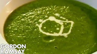 Minted Pea and Watercress Veloute  Gordon Ramsay [upl. by Anyzratak723]