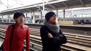 Bullet train passing through Koriyama station  jump to 058 [upl. by Rowen307]