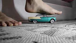 Giant feet on classic model car [upl. by Alekat848]