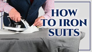 How To Iron A Suit Blazer or Sport Coat  How To Press Suits Sleeves Back Gentlemans Gazette [upl. by Ylrehs]