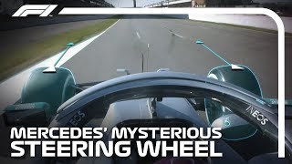 Mercedes Mysterious Steering Wheel Explained  Formula 1 Testing [upl. by Auric]