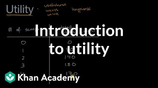 Introduction to utility  APⓇ Microeconomics  Khan Academy [upl. by Curley]