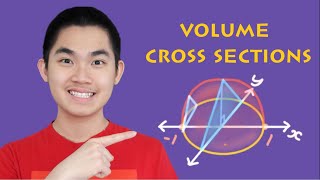 Volumes Using Cross Sections  Calculus 2 [upl. by Rento587]