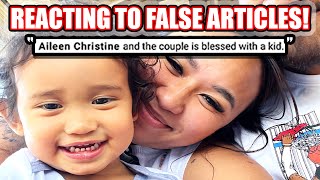 Reacting to FALSE ARTICLES about us  Aileen and Deven [upl. by Bobby]