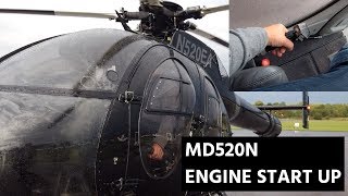 HOW TO START A HELICOPTER  MD520 NOTAR [upl. by Cassell841]