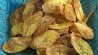 Mariquitas de plátano  Como hacer chicharritas de platano [upl. by Auqined]