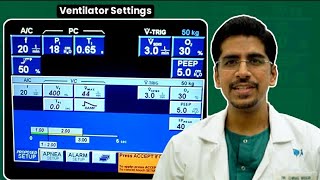 Basic Modes of Ventilator made easy VENTILATOR SETTINGS [upl. by Eladal]