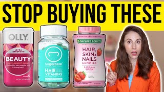 THE TRUTH ABOUT HAIR SKIN AND NAIL VITAMINS  Dermatologist [upl. by Aelyk]