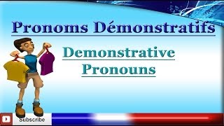 Learn French  Demonstrative Pronouns  Les pronoms démonstratifs [upl. by Radnaskela]