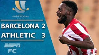 Athletic Bilbao pull off EPIC comeback vs Barcelona to win Spanish Supercopa  ESPN FC Highlights [upl. by Nytsirk]