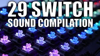 29 Mechanical Keyboard Switch Sound Compilation [upl. by Aldus556]