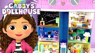 Crafting a Mini Gabbys Dollhouse  GABBYS DOLLHOUSE [upl. by Sadira]