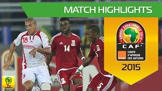 Tunisia  Equatorial Guinea  CAN Orange 2015  31012015 [upl. by Hoehne]