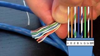 How to Make an Ethernet Cable  FD500R  24 Crimp Tool Demonstration [upl. by Fredette]