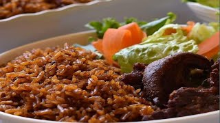 Crowd pleasing goat meat Ghana🇬🇭 jollof recipe [upl. by Cherie]