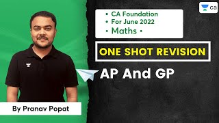 One Shot Revision  AP And GP  Pranav Popat  CA Foundation [upl. by Anohsal]