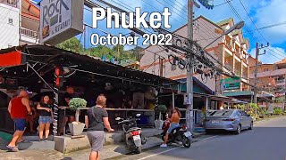 PATONG BEACH Phuket October 2022  Nanai Road [upl. by Aihtennek]