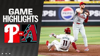 Phillies vs Dbacks Game Highlights 81024  MLB Highlights [upl. by Yrollam]