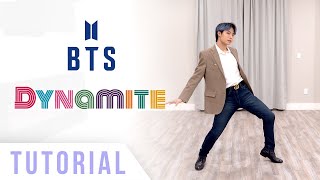 BTS  Dynamite Dance Tutorial Explanation amp Mirrored  Ellen and Brian [upl. by Rodmur]