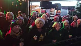 WHAT CHRISTMAS MEANS TO ME Rock Choir at Birkdale Lights Switch On 1st December 2024 [upl. by Lucey]