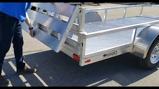 DIY DUMP TRAILER WITH NO HYDRAYLICS [upl. by Atinomar]