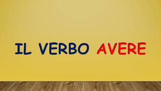 Il verbo avere [upl. by Dani]