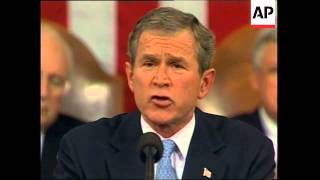 President George W Bushs first State of the Union Speech [upl. by Lenod]