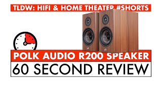 60 SECOND HIFI REVIEW  Polk Audio R200 Speaker REVIEW Shorts [upl. by Addison460]