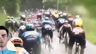 Criterium Du Dauphine 2024 Stage 5 CRASH [upl. by Ethelda39]