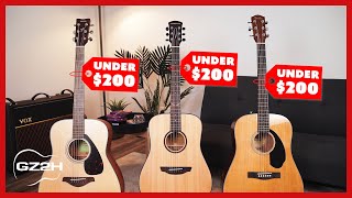 Best Acoustic Guitars Under 200  Great Guitars For Beginners 2020 [upl. by Salocin388]