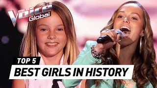 The BEST FEMALE Blind Auditions in The Voice Kids history [upl. by Chamberlain]