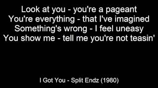 I Got You  Split Enz with on screen lyrics [upl. by Jasper]