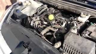 Peugeot 307 HDi cooling system maintenance cooling fluid change repair [upl. by Verene]