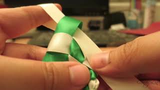 Easy Tutorial TwoColored Ribbon Lei [upl. by Julita]