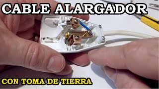 Alargador Eléctrico Con Toma de Tierra Cómo se hace 247 [upl. by Mellie946]