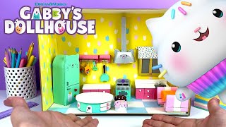 Crafting a Mini Cakey’s Kitchen  GABBYS DOLLHOUSE [upl. by Jere296]