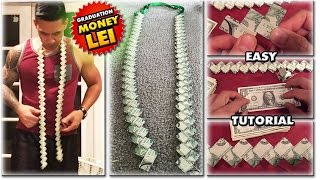 1 2025 HOW TO MAKE A MONEY LEI  NEW FLAT CHAIN STYLE  TUTORIAL  GRADUATION CORD  EASY TUTORIAL [upl. by Seward]