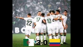 Résumé du match Algérie 30 Colombie [upl. by Eicrad137]